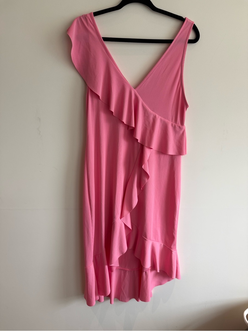 Pink Ruffle Y2K style V-Neck Zara Women's Dress